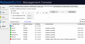 MBAM Console - Failed to open service control manager Error Code 5 FIX