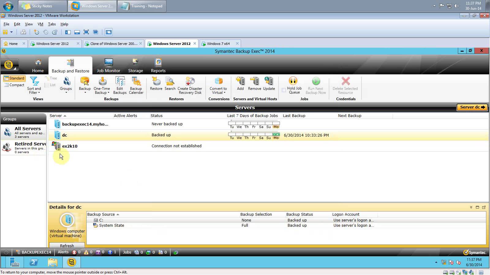 backup exec 16 licensing firewall ports